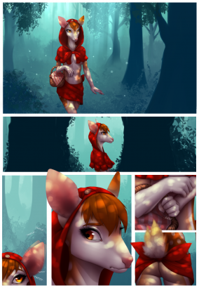 Anthro Feral Yiff Porn - Comics / Straight / 2016 / Little Red Riding Deer | The Yiff ...